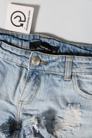 Дамски къс панталон Tally Weijl, Размер M, Цвят Син, Цена 11,73 лв.