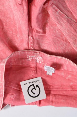 Γυναικείο κοντό παντελόνι Terra & Sky, Μέγεθος 3XL, Χρώμα Ρόζ , Τιμή 11,75 €
