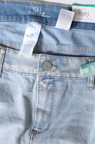 Pantaloni scurți de femei Time and tru, Mărime XXL, Culoare Albastru, Preț 76,48 Lei