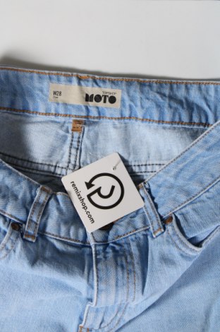 Γυναικείο κοντό παντελόνι Topshop Moto, Μέγεθος M, Χρώμα Μπλέ, Τιμή 10,96 €