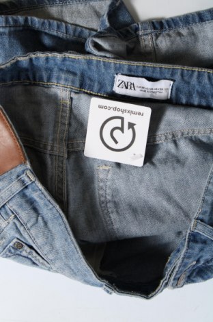 Pantaloni scurți de femei Zara, Mărime M, Culoare Albastru, Preț 109,06 Lei
