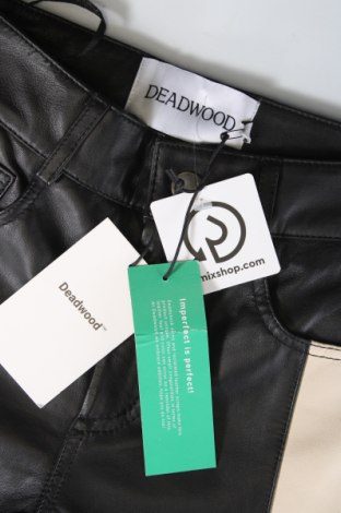 Γυναικείο παντελόνι δερμάτινο Deadwood, Μέγεθος XXS, Χρώμα Μαύρο, Τιμή 88,45 €