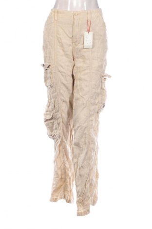 Pantaloni de femei BDG, Mărime L, Culoare Ecru, Preț 137,66 Lei