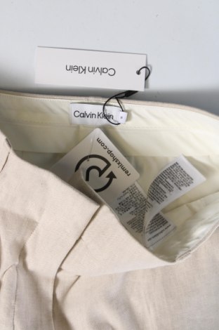 Pantaloni de femei Calvin Klein, Mărime XS, Culoare Bej, Preț 384,87 Lei