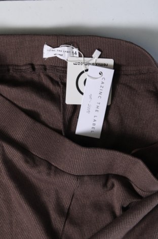 Pantaloni de femei Cazinc The Label, Mărime L, Culoare Maro, Preț 335,53 Lei