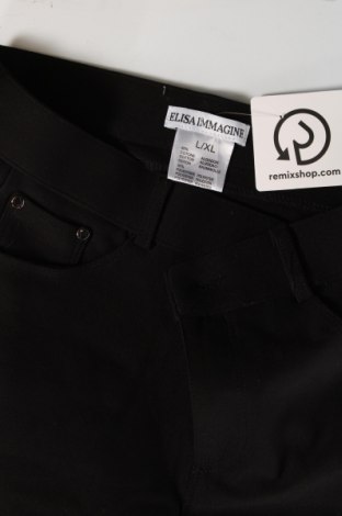 Дамски панталон Elisa Immagine, Размер L, Цвят Черен, Цена 15,95 лв.