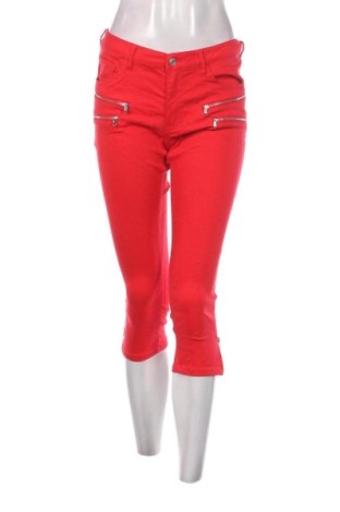 Дамски панталон Free Quent, Размер M, Цвят Червен, Цена 18,45 лв.