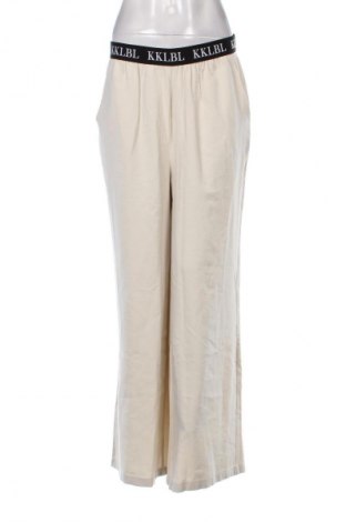 Pantaloni de femei Karo Kauer, Mărime L, Culoare Ecru, Preț 513,16 Lei