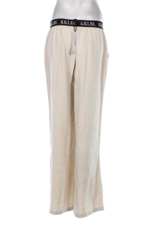 Pantaloni de femei Karo Kauer, Mărime L, Culoare Ecru, Preț 282,24 Lei