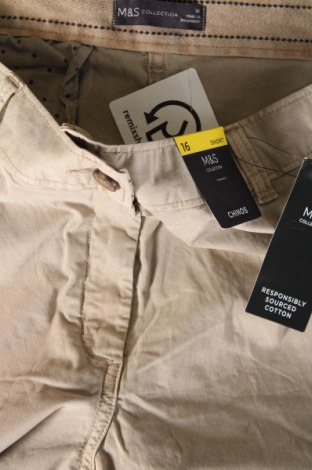 Γυναικείο παντελόνι Marks & Spencer, Μέγεθος XL, Χρώμα  Μπέζ, Τιμή 15,98 €