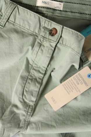 Pantaloni de femei Marks & Spencer, Mărime L, Culoare Verde, Preț 91,78 Lei