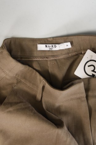 Дамски панталон NA-KD, Размер XS, Цвят Бежов, Цена 18,45 лв.