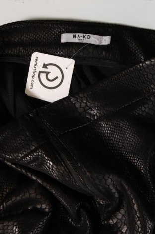 Γυναικείο παντελόνι NA-KD, Μέγεθος L, Χρώμα Μαύρο, Τιμή 12,68 €