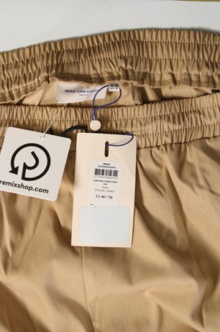 Γυναικείο παντελόνι ONLY Carmakoma, Μέγεθος XXL, Χρώμα  Μπέζ, Τιμή 15,98 €
