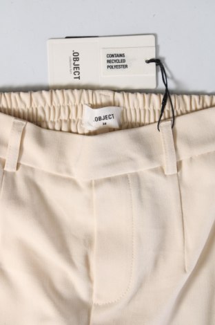 Дамски панталон Object, Размер XS, Цвят Екрю, Цена 41,85 лв.