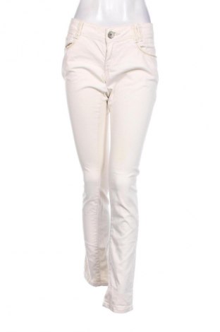Pantaloni de femei Promod, Mărime XL, Culoare Ecru, Preț 67,44 Lei