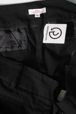 Дамски панталон S.Oliver, Размер XL, Цвят Черен, Цена 20,50 лв.