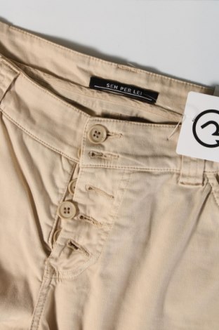 Дамски панталон Sem Per Lei, Размер M, Цвят Бежов, Цена 47,90 лв.