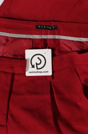 Дамски панталон Sisley, Размер S, Цвят Червен, Цена 34,00 лв.