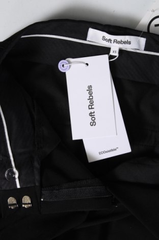 Γυναικείο παντελόνι Soft Rebels, Μέγεθος XS, Χρώμα Μαύρο, Τιμή 40,21 €