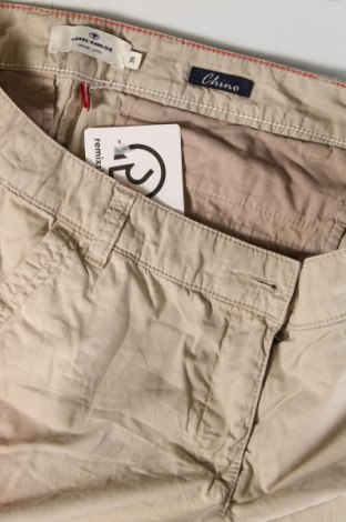 Дамски панталон Tom Tailor, Размер S, Цвят Бежов, Цена 18,45 лв.