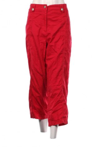 Dámské kalhoty  Ulla Popken, Velikost 3XL, Barva Červená, Cena  340,00 Kč