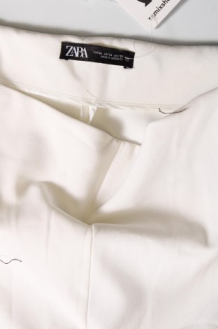 Дамски панталон Zara, Размер XL, Цвят Екрю, Цена 27,90 лв.