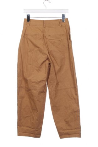Дамски панталон Zara, Размер XS, Цвят Кафяв, Цена 15,39 лв.