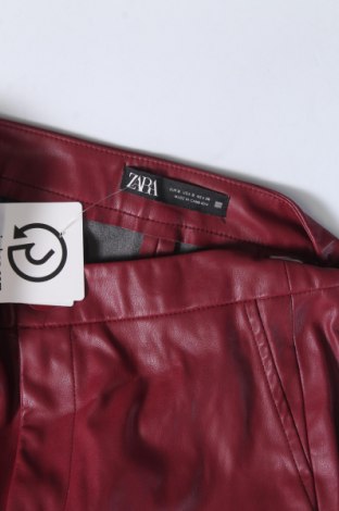 Дамски панталон Zara, Размер S, Цвят Червен, Цена 27,05 лв.