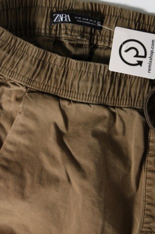 Дамски панталон Zara, Размер M, Цвят Зелен, Цена 15,42 лв.