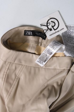 Damenhose Zara, Größe S, Farbe Beige, Preis 8,46 €