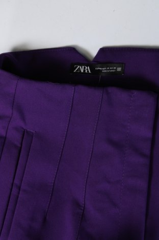 Dámské kalhoty  Zara, Velikost M, Barva Fialová, Cena  430,00 Kč
