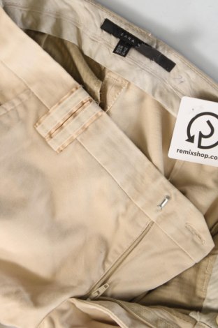 Pantaloni de femei Zara, Mărime S, Culoare Ecru, Preț 39,33 Lei