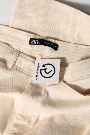 Pantaloni de femei Zara, Mărime M, Culoare Ecru, Preț 68,80 Lei
