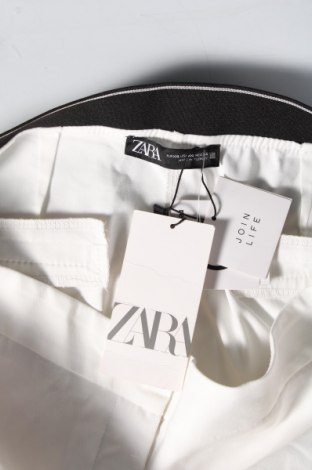 Дамски панталон Zara, Размер XXL, Цвят Бял, Цена 62,00 лв.