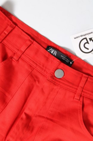 Dámske nohavice Zara, Veľkosť S, Farba Červená, Cena  6,12 €