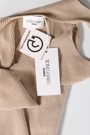 Γυναικείο αμάνικο μπλουζάκι ABOUT YOU x Toni Garrn, Μέγεθος S, Χρώμα  Μπέζ, Τιμή 8,95 €
