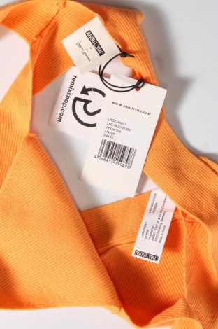 Γυναικείο αμάνικο μπλουζάκι About You, Μέγεθος L, Χρώμα Πορτοκαλί, Τιμή 8,79 €