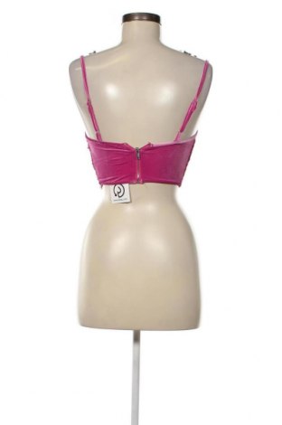 Γυναικείο αμάνικο μπλουζάκι Bershka, Μέγεθος S, Χρώμα Ρόζ , Τιμή 4,87 €