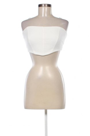 Γυναικείο αμάνικο μπλουζάκι Boohoo, Μέγεθος S, Χρώμα Λευκό, Τιμή 10,82 €