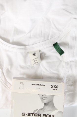 Γυναικείο αμάνικο μπλουζάκι G-Star Raw, Μέγεθος XXS, Χρώμα Λευκό, Τιμή 12,19 €