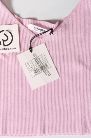 Γυναικείο αμάνικο μπλουζάκι Glamorous, Μέγεθος L, Χρώμα Ρόζ , Τιμή 7,99 €
