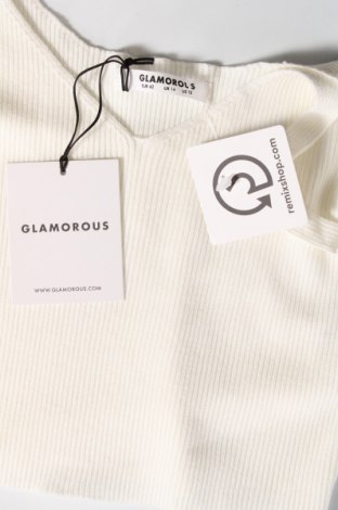 Γυναικείο αμάνικο μπλουζάκι Glamorous, Μέγεθος L, Χρώμα Εκρού, Τιμή 7,99 €