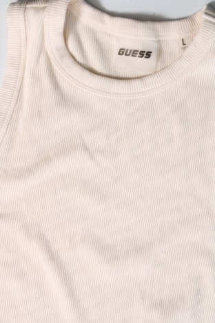 Γυναικείο αμάνικο μπλουζάκι Guess, Μέγεθος L, Χρώμα Εκρού, Τιμή 19,18 €