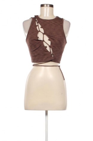 Γυναικείο αμάνικο μπλουζάκι H&M Divided, Μέγεθος S, Χρώμα Καφέ, Τιμή 3,99 €