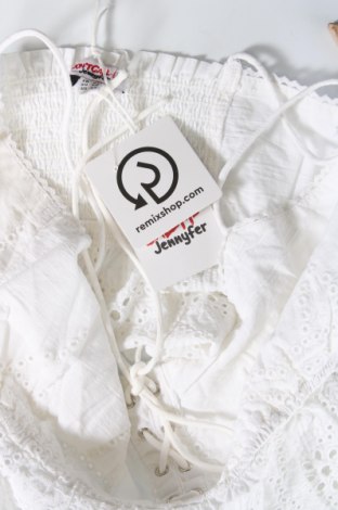 Γυναικείο αμάνικο μπλουζάκι Jennyfer, Μέγεθος XS, Χρώμα Λευκό, Τιμή 9,74 €
