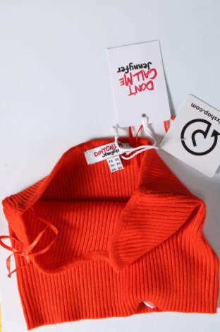 Γυναικείο αμάνικο μπλουζάκι Jennyfer, Μέγεθος XS, Χρώμα Κόκκινο, Τιμή 8,22 €