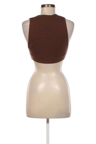 Γυναικείο αμάνικο μπλουζάκι Jennyfer, Μέγεθος M, Χρώμα Καφέ, Τιμή 8,76 €