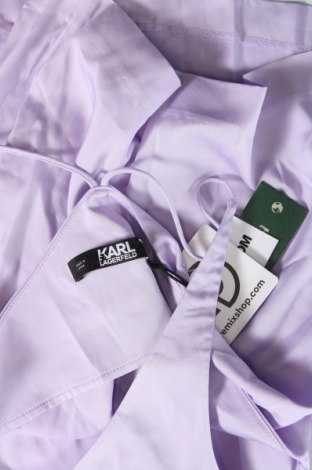 Damska koszulka na ramiączkach Karl Lagerfeld, Rozmiar XS, Kolor Fioletowy, Cena 186,18 zł