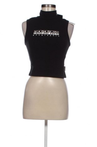 Γυναικείο αμάνικο μπλουζάκι Napapijri, Μέγεθος S, Χρώμα Μαύρο, Τιμή 37,11 €